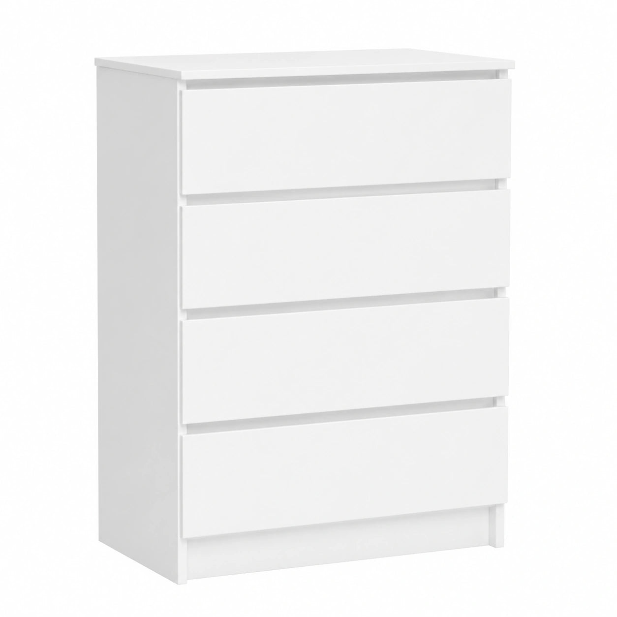 Cassettiera Moderna a 4 Cassetti, 60x99x40 cm, Bianco e Rovere Sonoma
