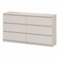 Cassettiera Moderna con 6 Cassetti 138 cm, Design Elegante e Robusto, Disponibile in Vari Colori