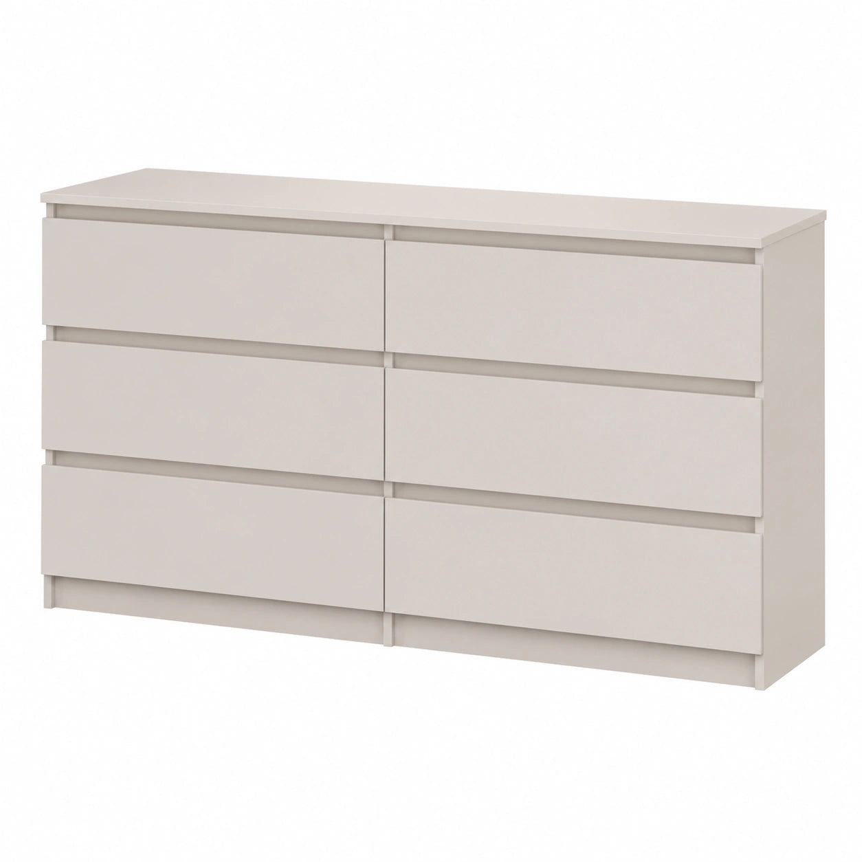 Cassettiera Moderna con 6 Cassetti 138 cm, Design Elegante e Robusto, Disponibile in Vari Colori
