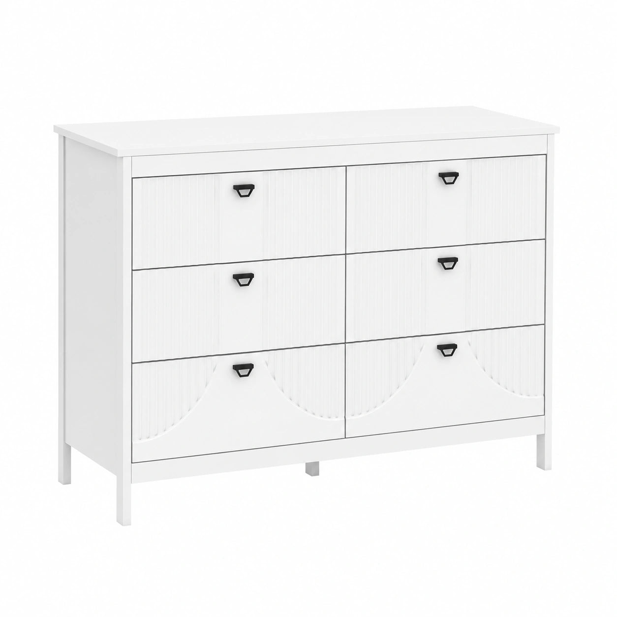 KOMFOTTEU Credenza Moderna con 6 Cassetti e Sicurezza Antiribaltamento