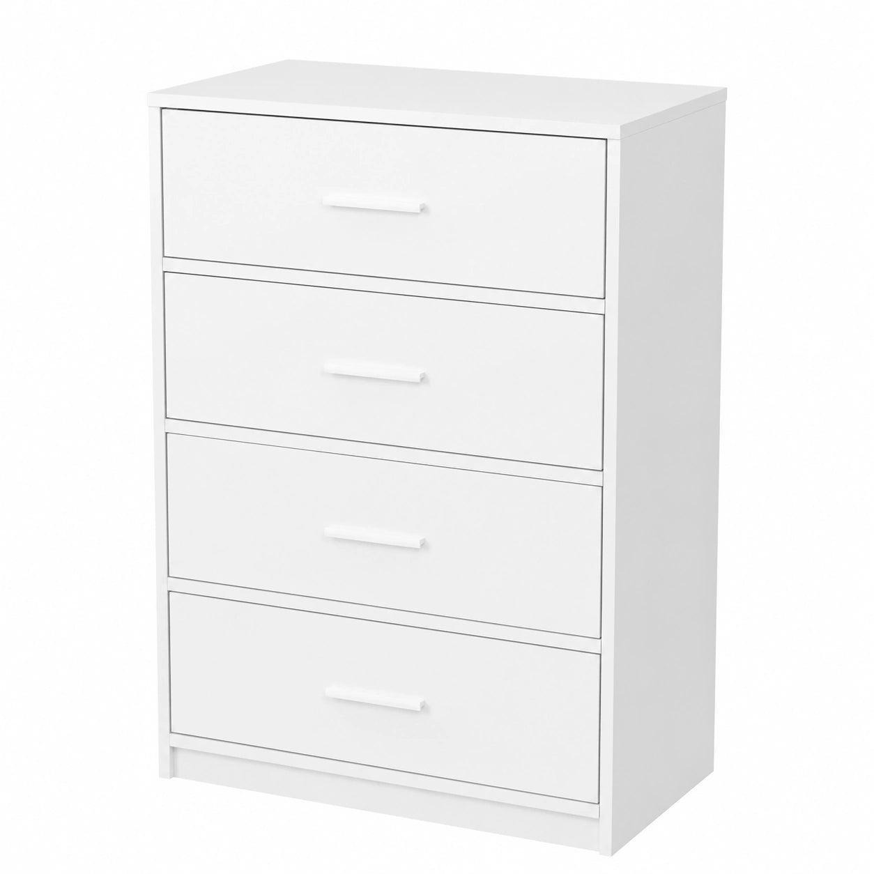 Cassettiera Scandi 4 Cassetti 58x30x91,5 cm per Ufficio e Casa, Bianco